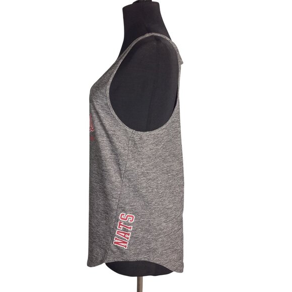 Victorias Secret Pink S Tank Top Washington Nationals Womens Racerback Gray - Picture 2 of 8